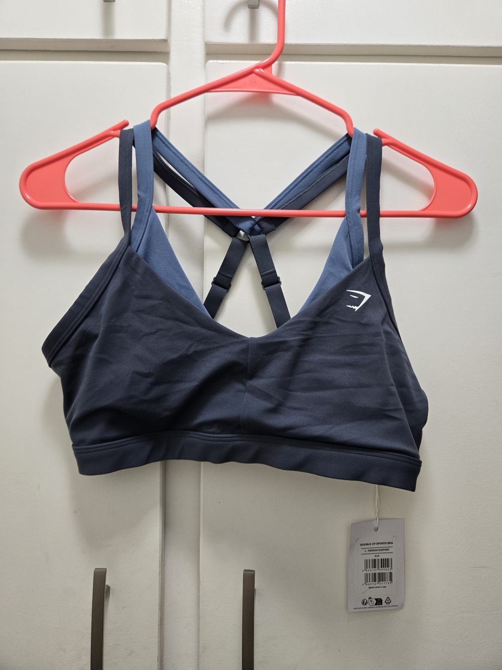 Gymshark Blue Crossback Sports Bra